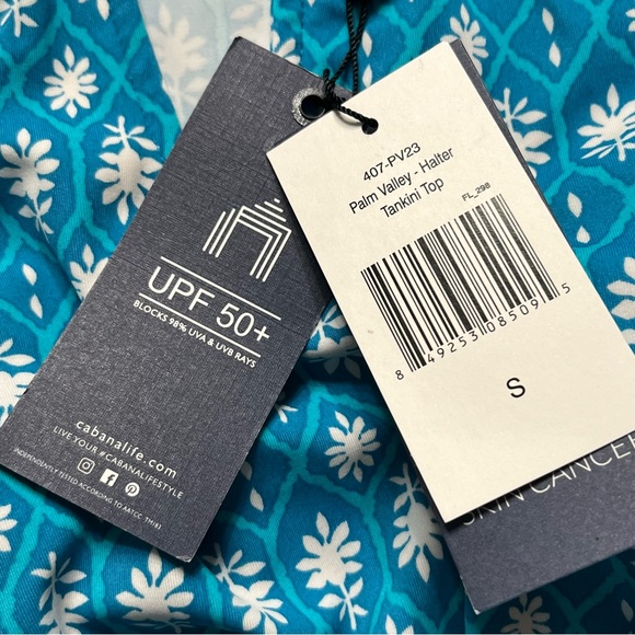 Cabana - Palm Valley Halter Tankini Top - Size Small - New With Tags - Picture 8 of 9